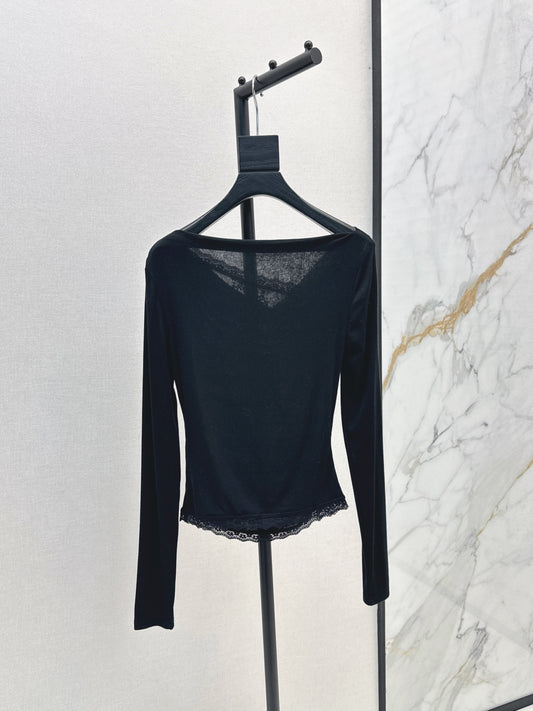 Miu 25fw off-shoulder shirt