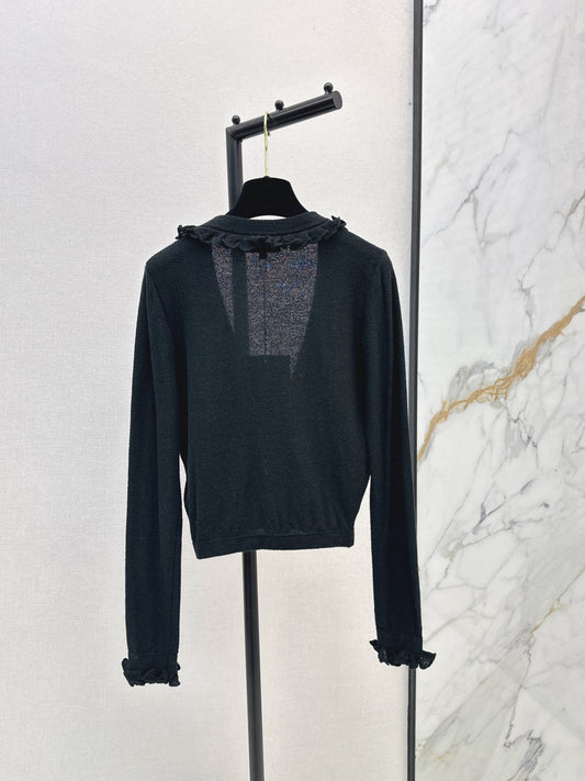 Chan 25fw ruffle cardigan