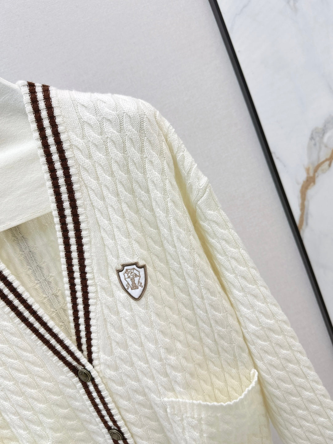 Brune 25fw cashmere cardigan