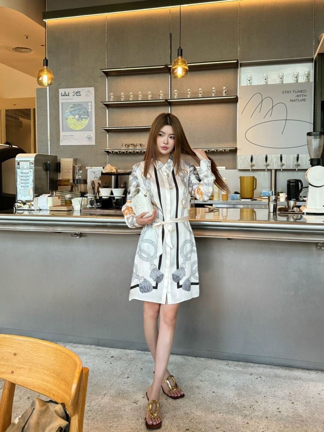 Herm 25fw printed dress