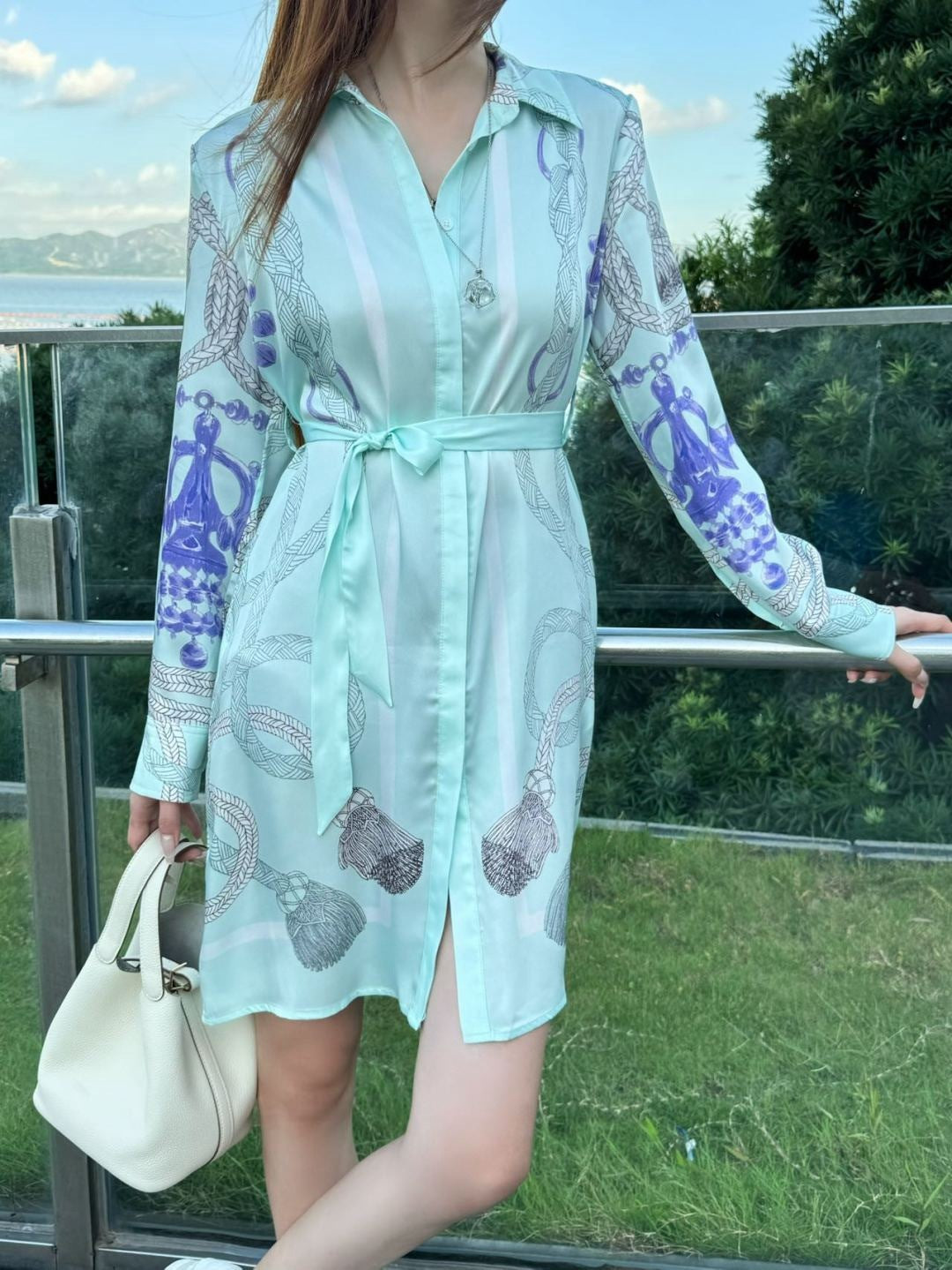 Herm 25fw printed dress