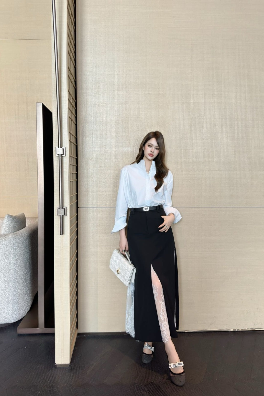 CD 25fw lace skirt