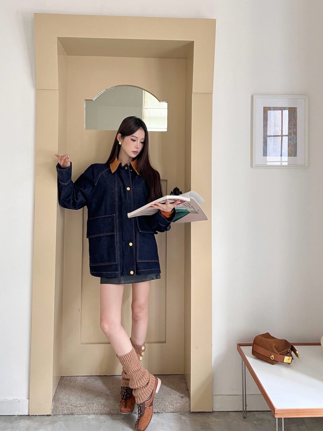 Loe 25fw denim jacket