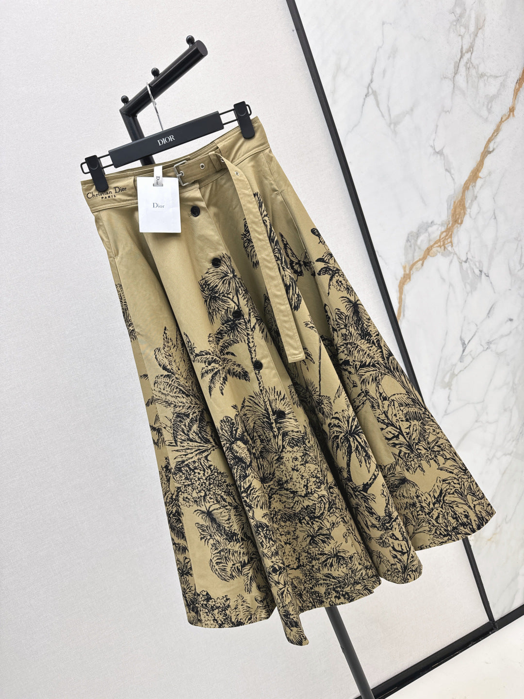 CD 25fw printed skirt