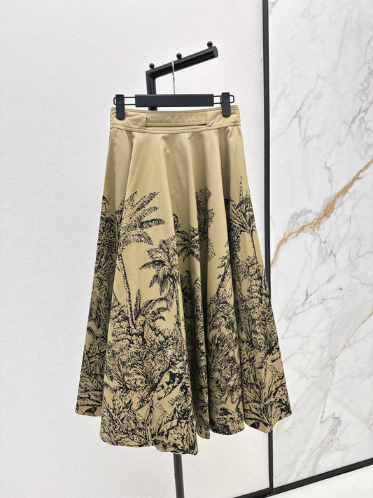 CD 25fw printed skirt