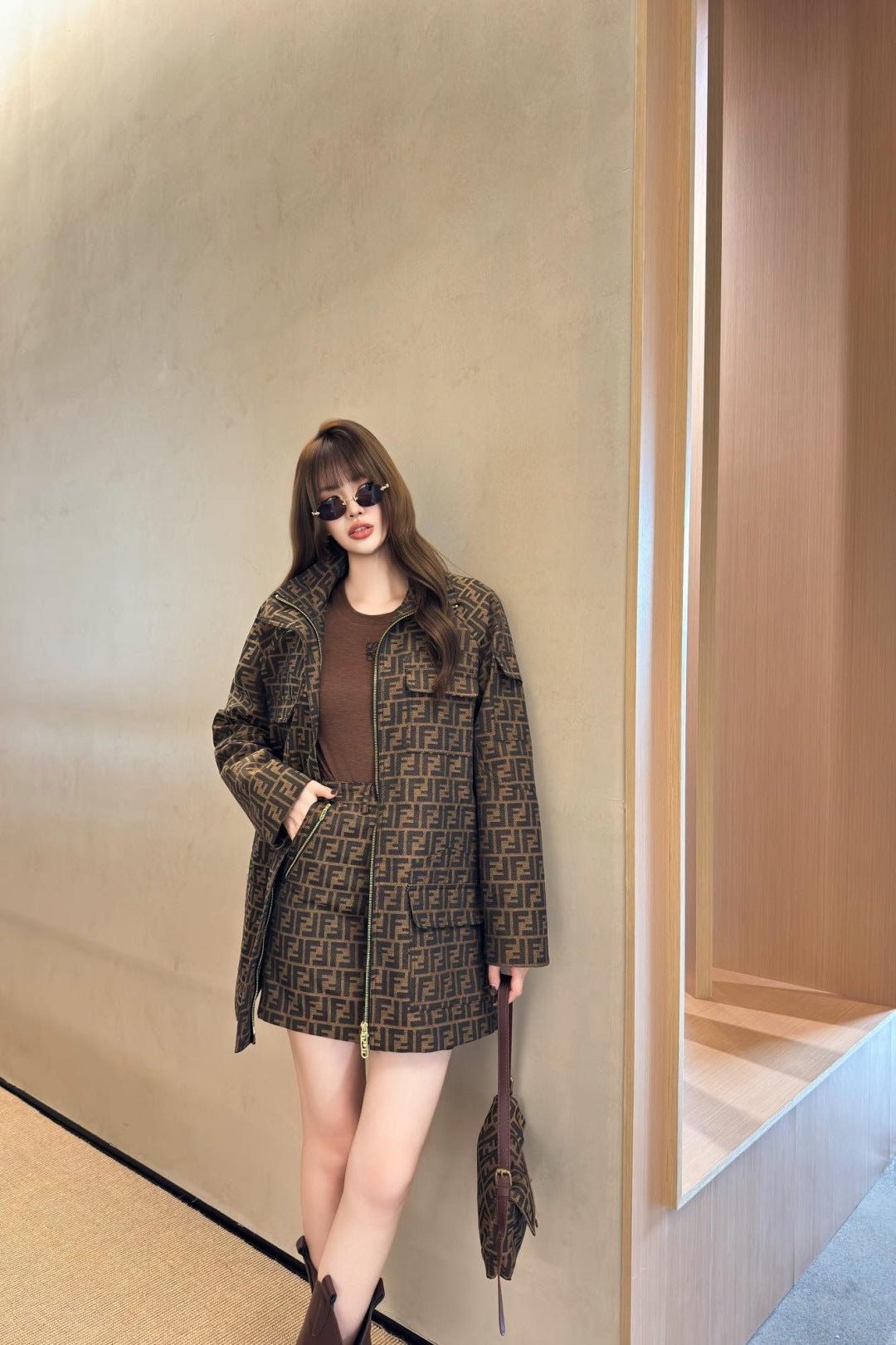 Fend 25fw jacquard jacket