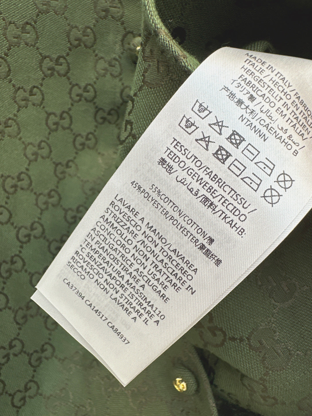 Guc 25fw jacquard shirt