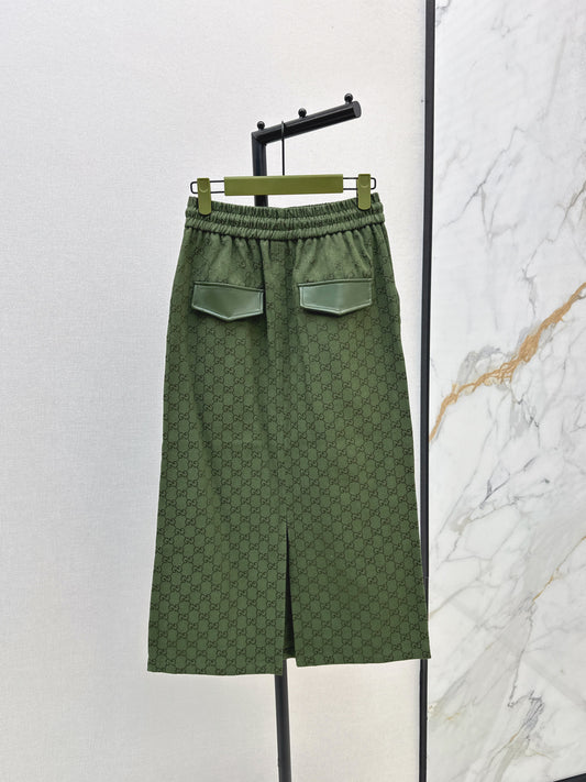 Guc 25fw jacquard skirt