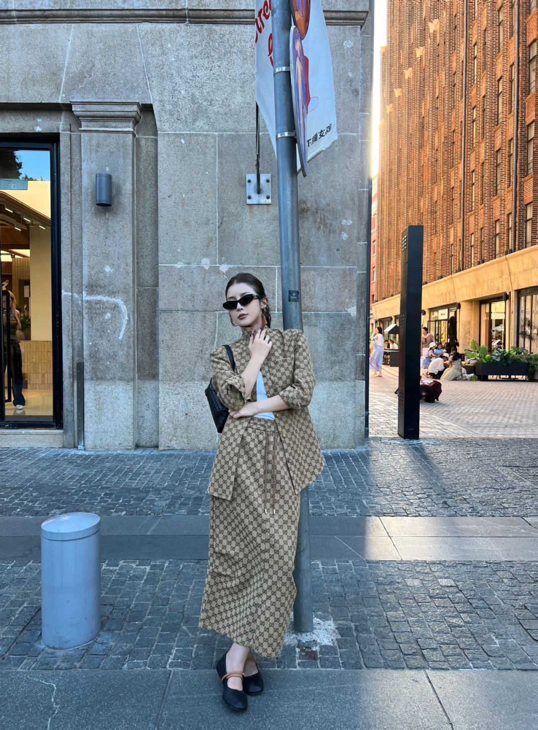 Guc 25fw jacquard skirt