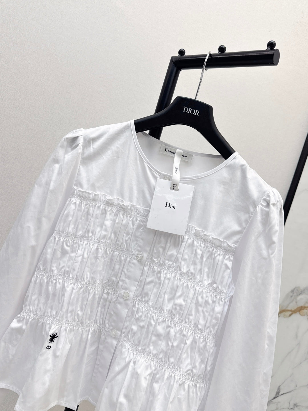 CD 25fw ruffle shirt