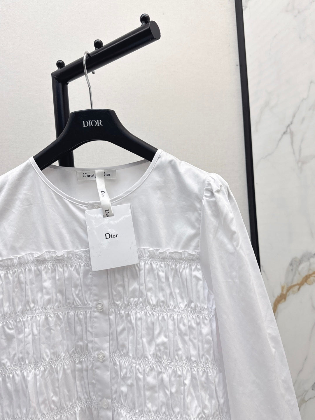 CD 25fw ruffle shirt
