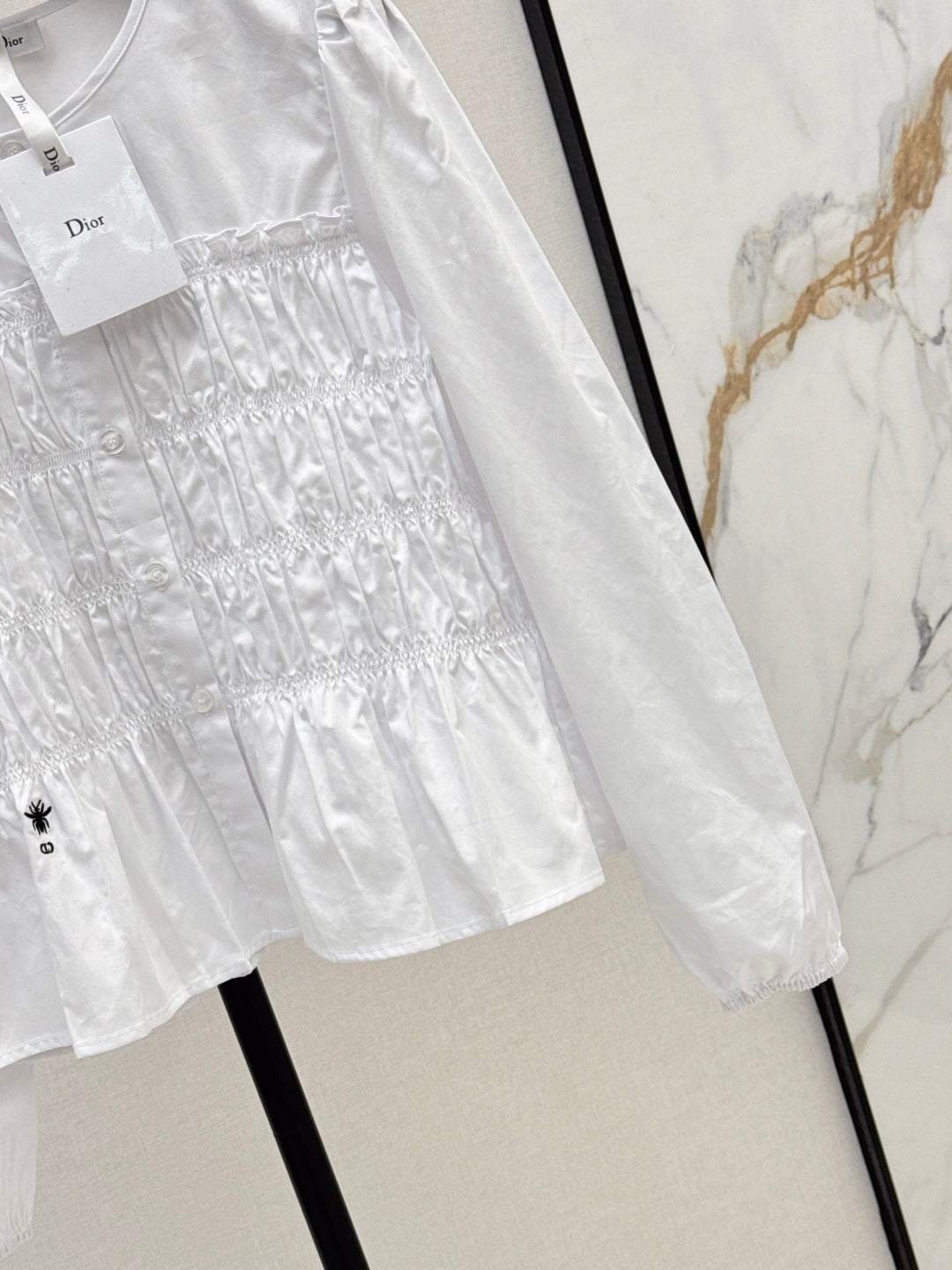 CD 25fw ruffle shirt