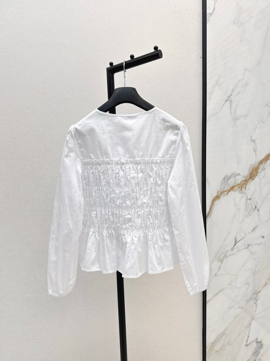 CD 25fw ruffle shirt