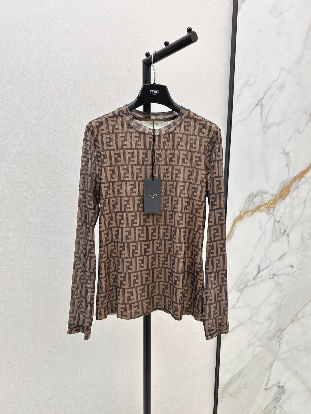 Fend 25fw printed shirt