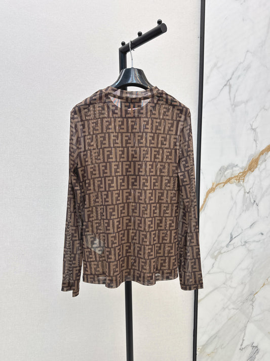 Fend 25fw printed shirt