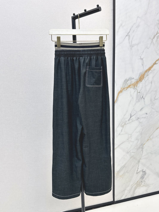 Loe 25fw embroidered jeans