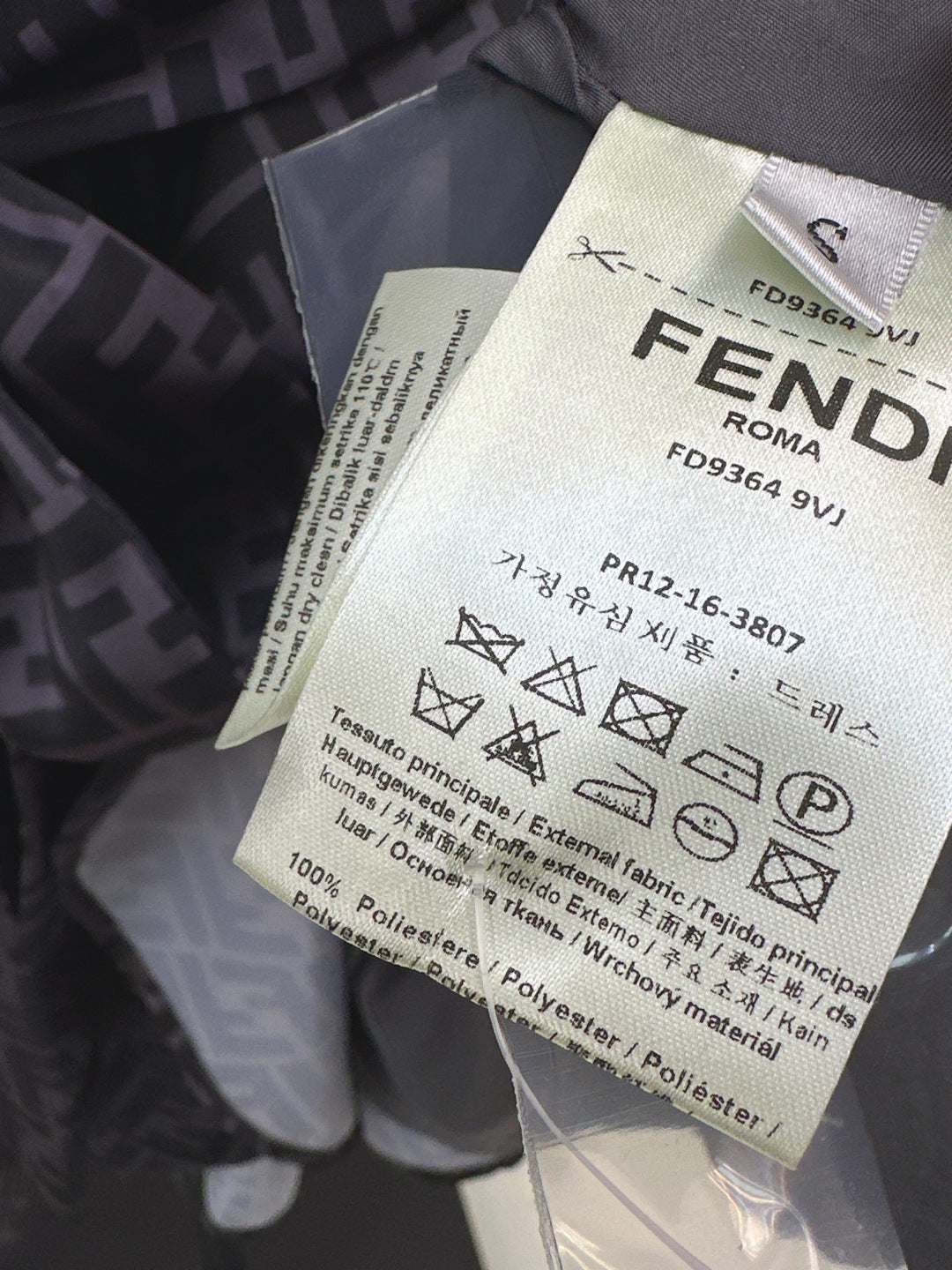 Fend 25fw printed shirt dress