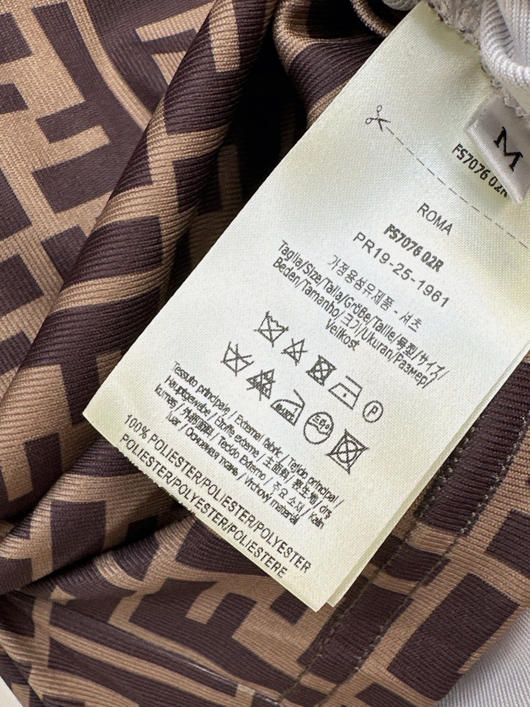 Fend 25fw printed shirt