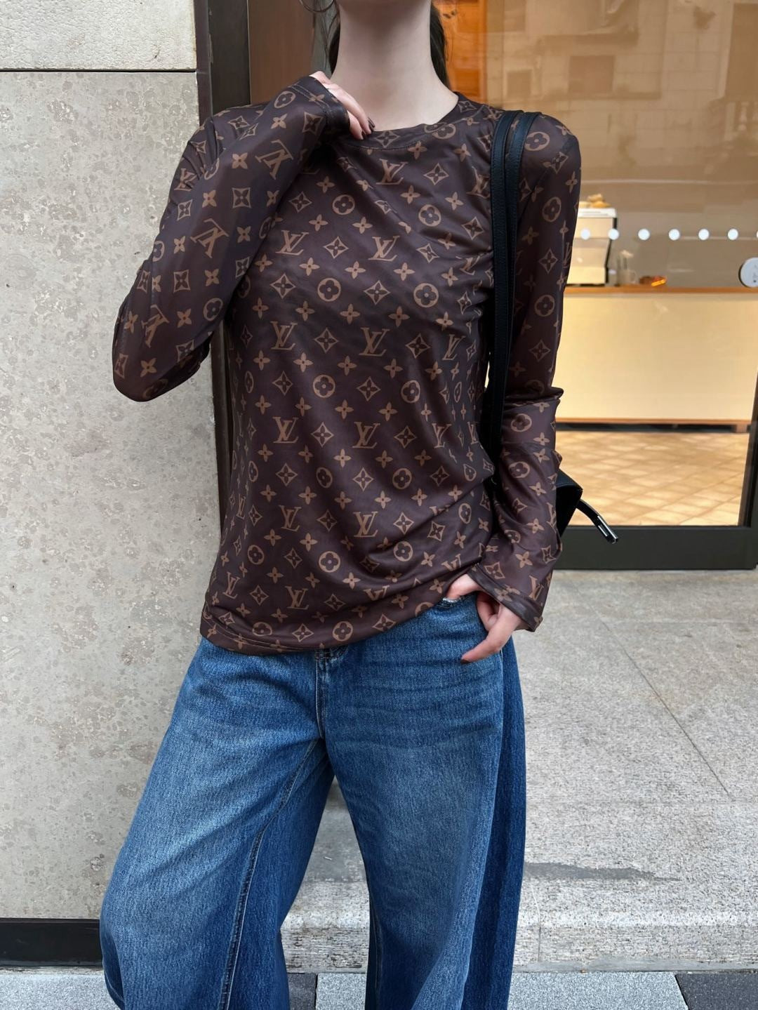 Louis 25fw printed shirt