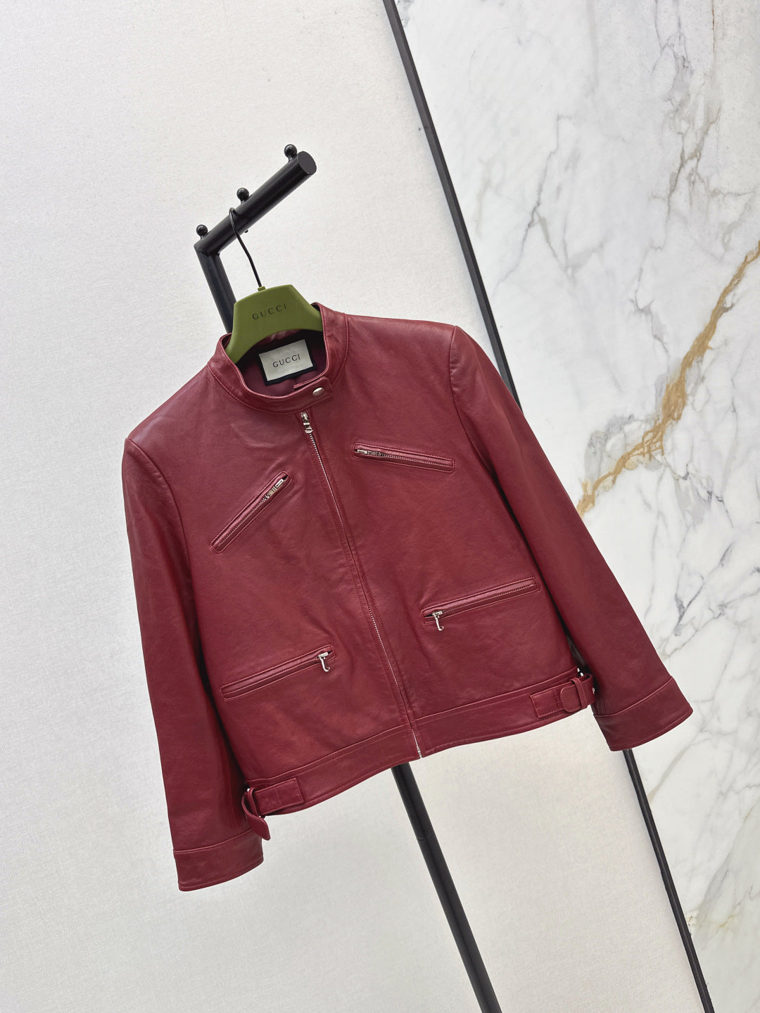 Guc 25fw leather jacket