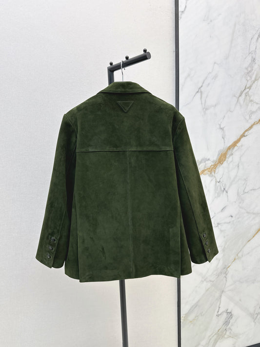 Pra 25fw suede blazer