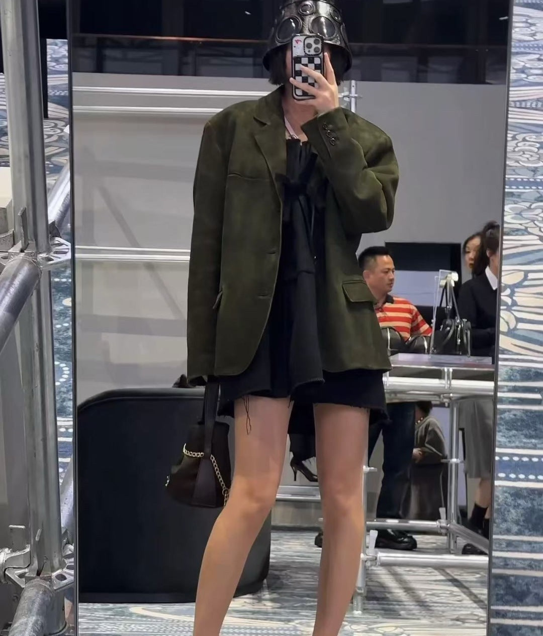 Pra 25fw suede blazer