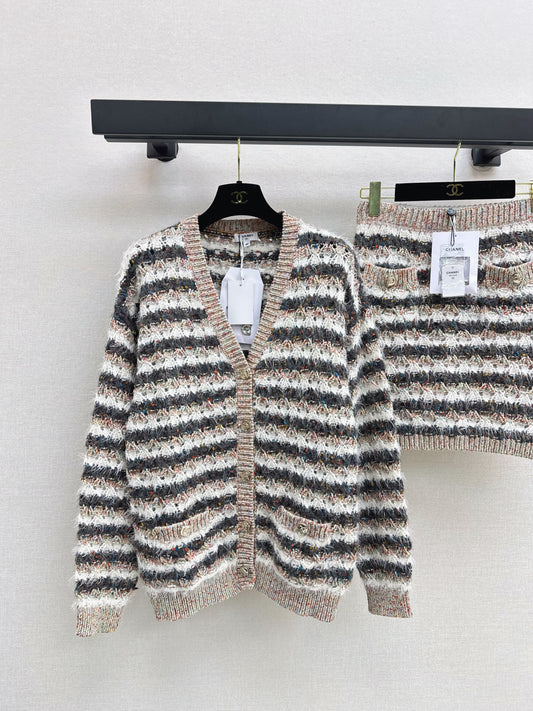 Chan 25fw knitted suit