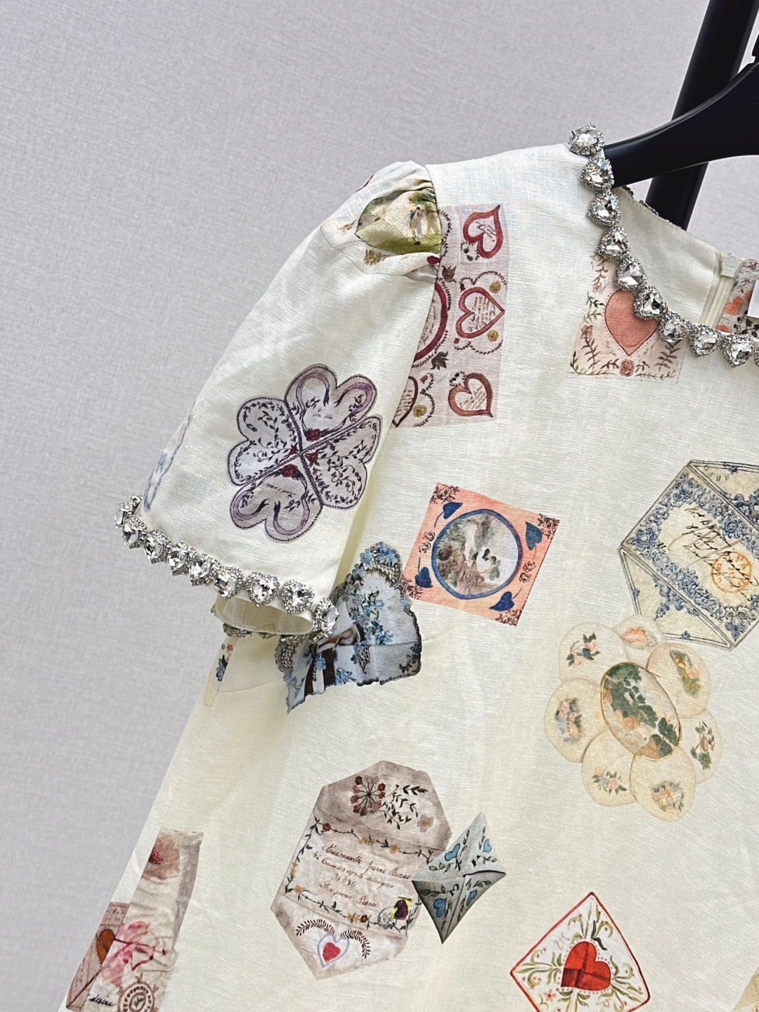 Zimm 25fw printed linen dress