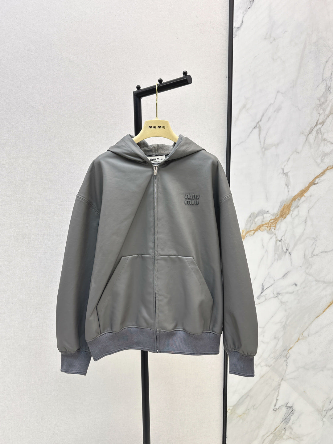 Miu 25fw leather jacket