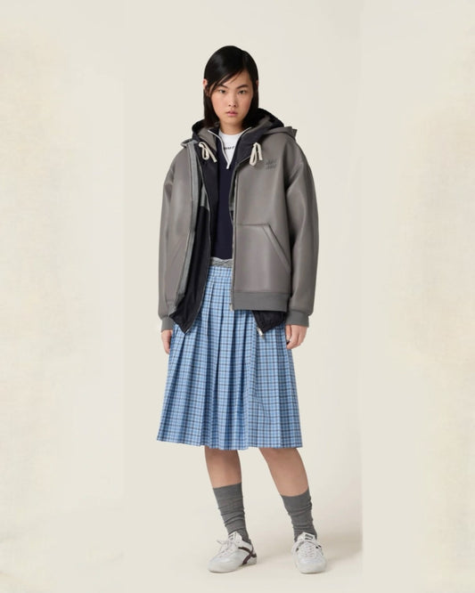 Miu 25fw leather jacket