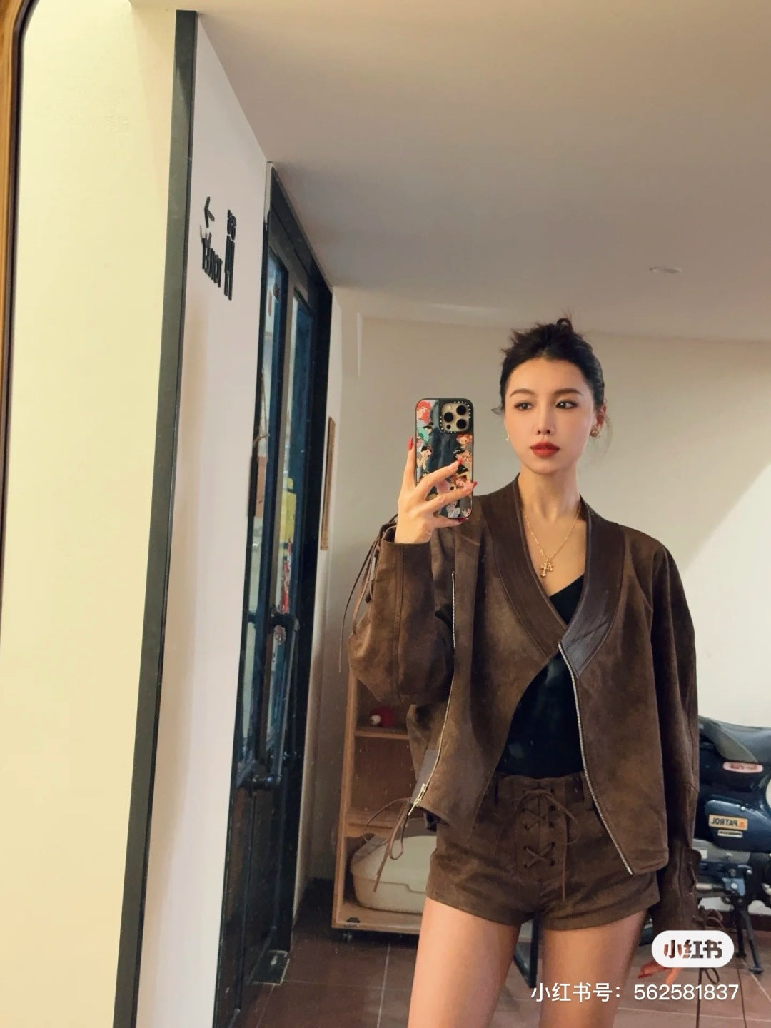 Saint lau 25fw suede jacket