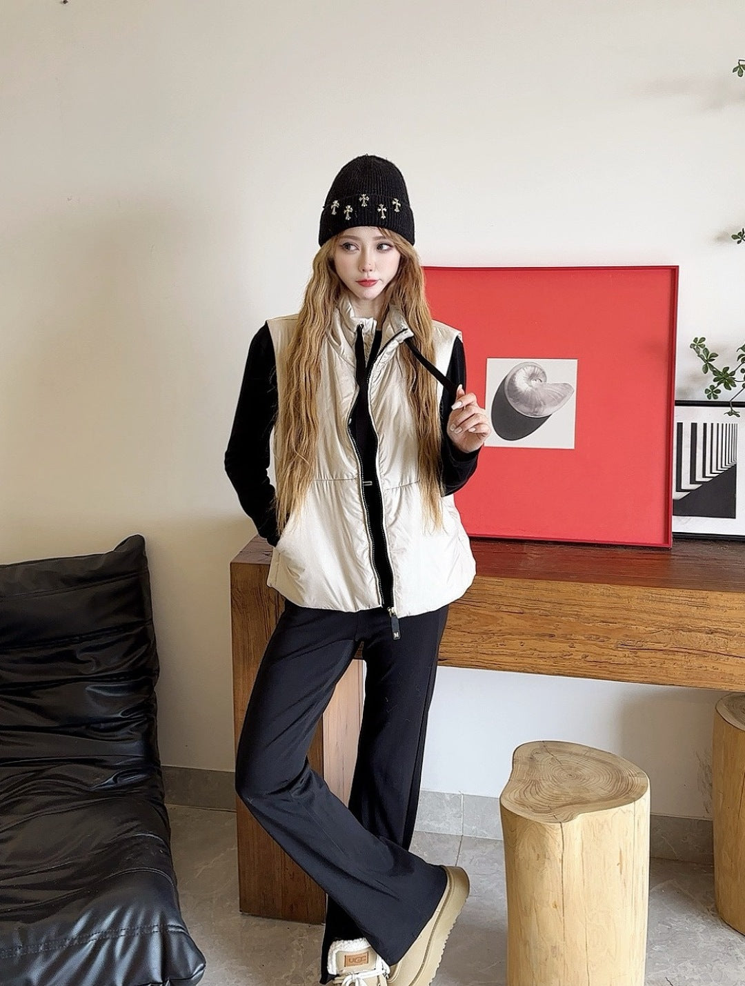 Monc 25fw padded vest