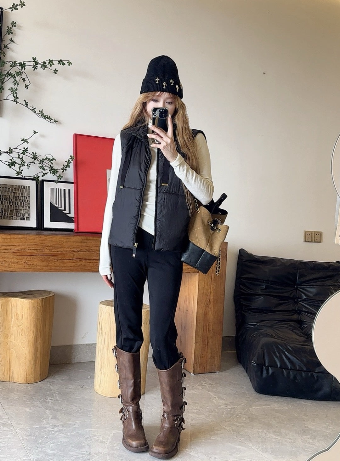 Monc 25fw padded vest