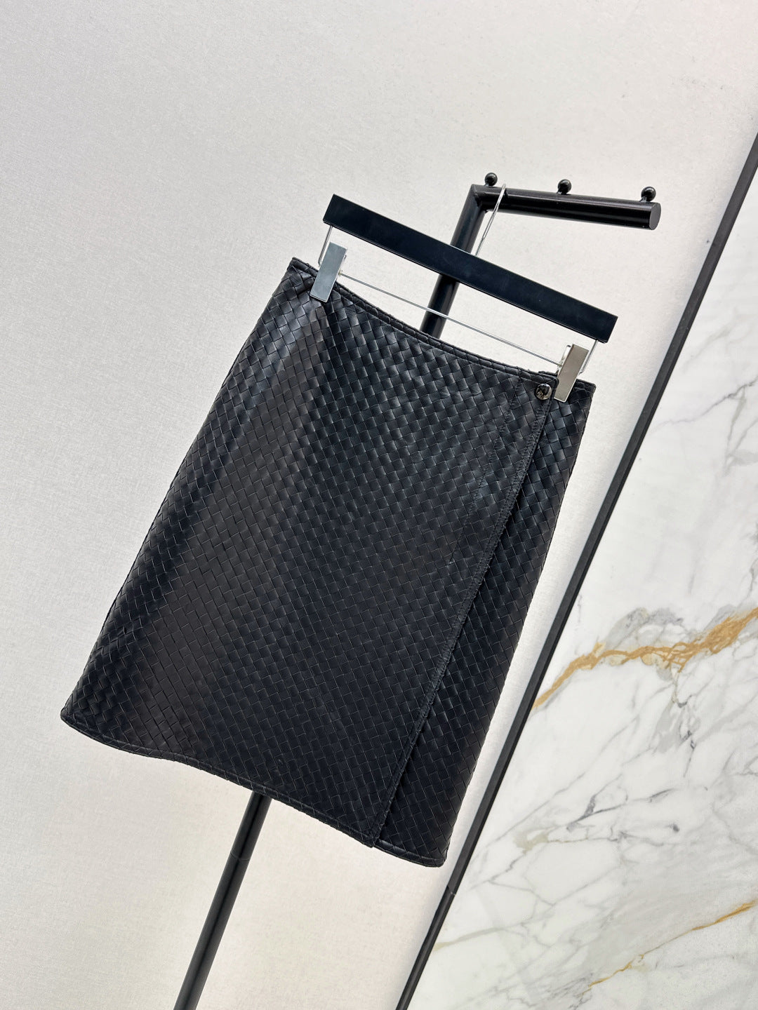 Bottega 25ss woven leather skirt