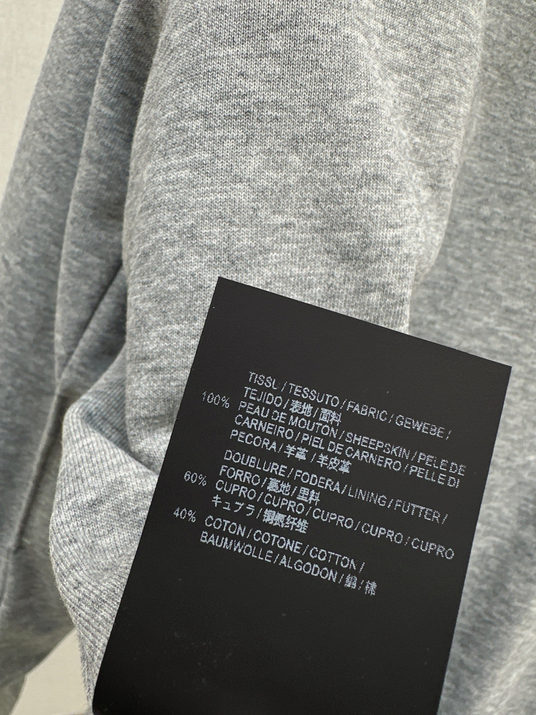 Saint lau 25fw leather hoodie