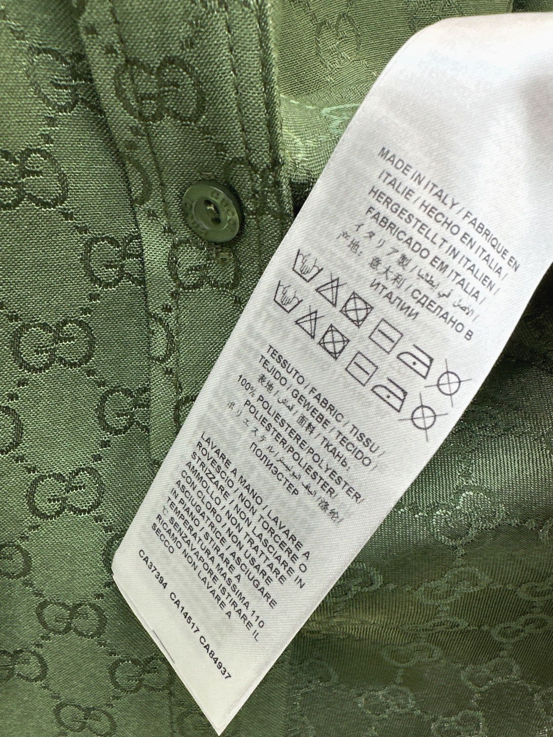 Guc 25fw jacquard shirt