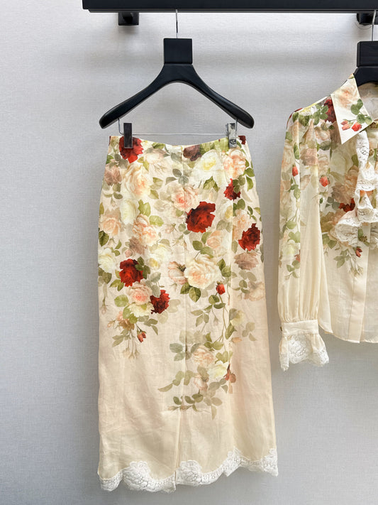 Zimm 25fw linen skirt