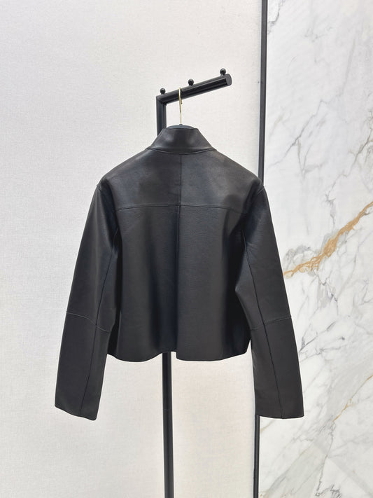 Herm 25fw leather jacket