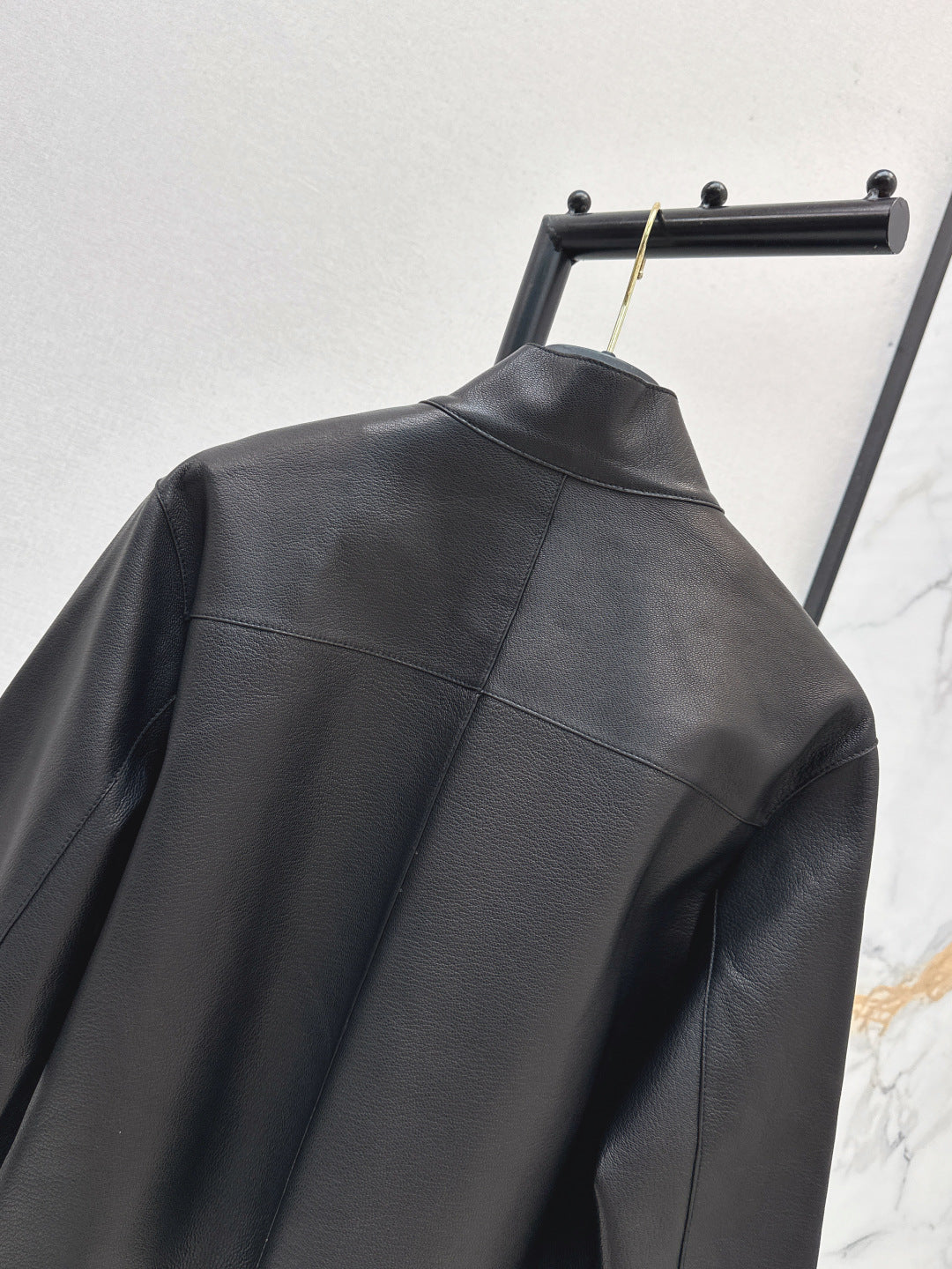 Herm 25fw leather jacket