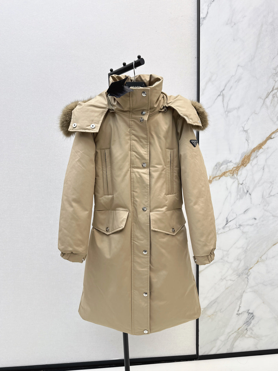 Pra 25fw long down jacket