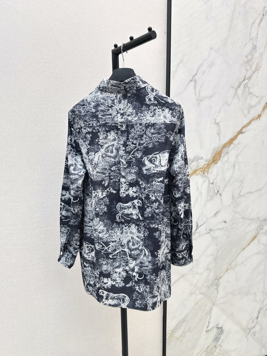 CD 25fw printed shirt