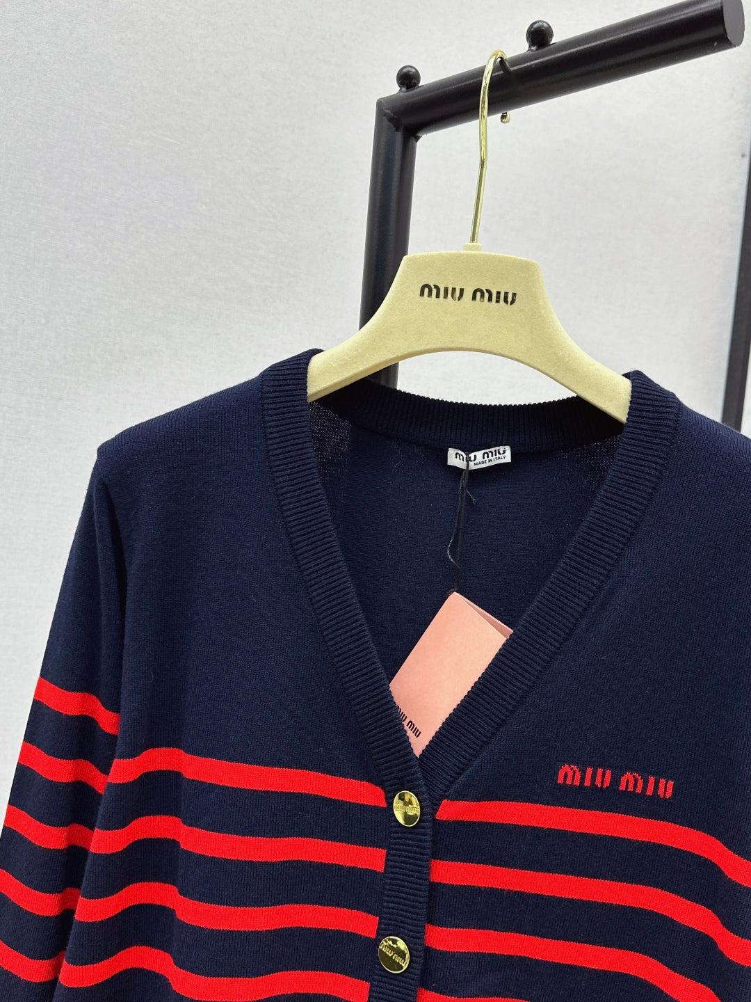 Miu 25fw knitted cardigan