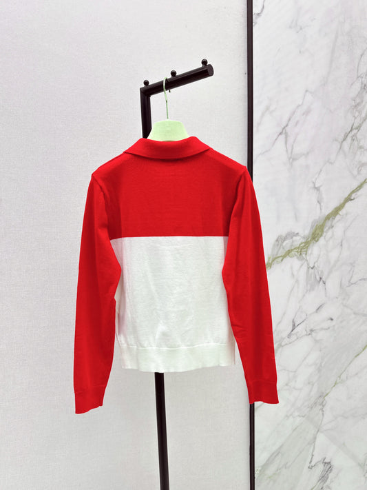 Miu 25fw knitted polo