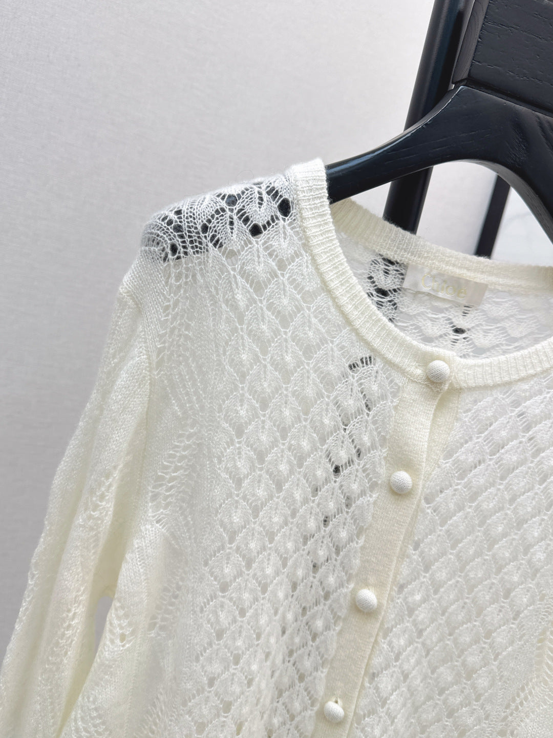 Chl 25fw ruffle cardigan