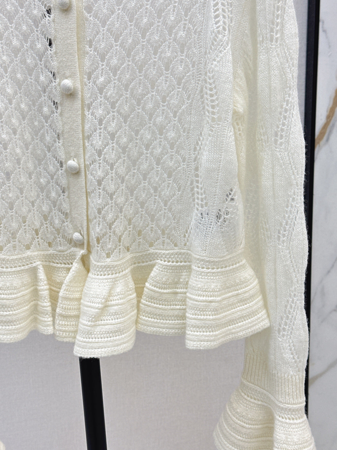 Chl 25fw ruffle cardigan