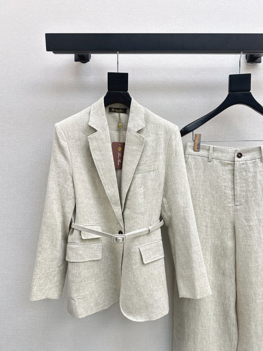 Loro 25fw linen suit