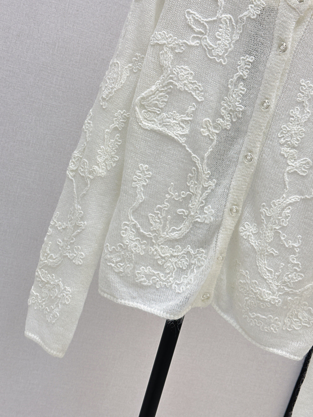 Es 25fw embroidered cardigan