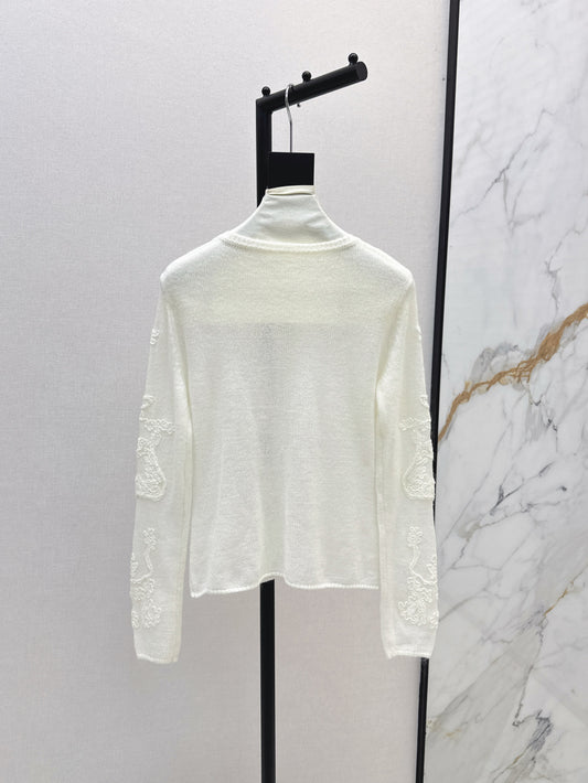 Es 25fw embroidered cardigan