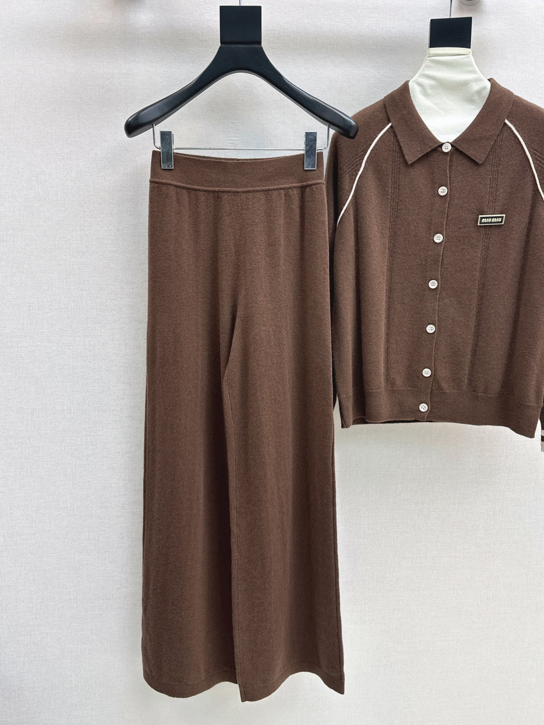Miu 25fw knitted suit