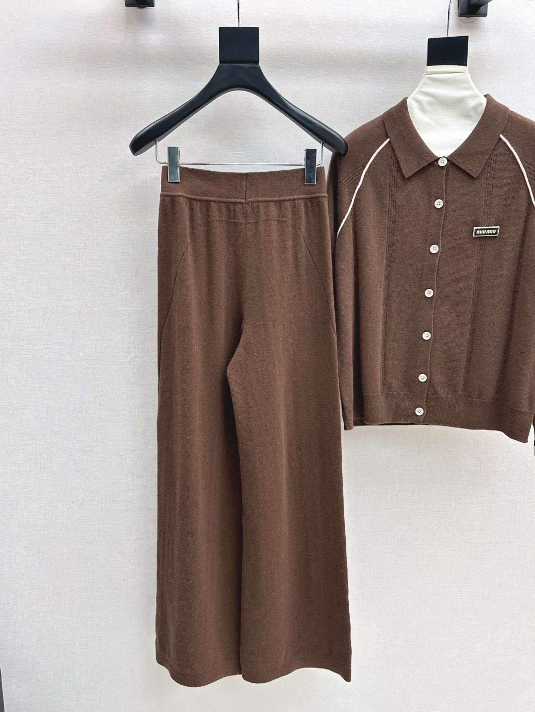 Miu 25fw knitted suit